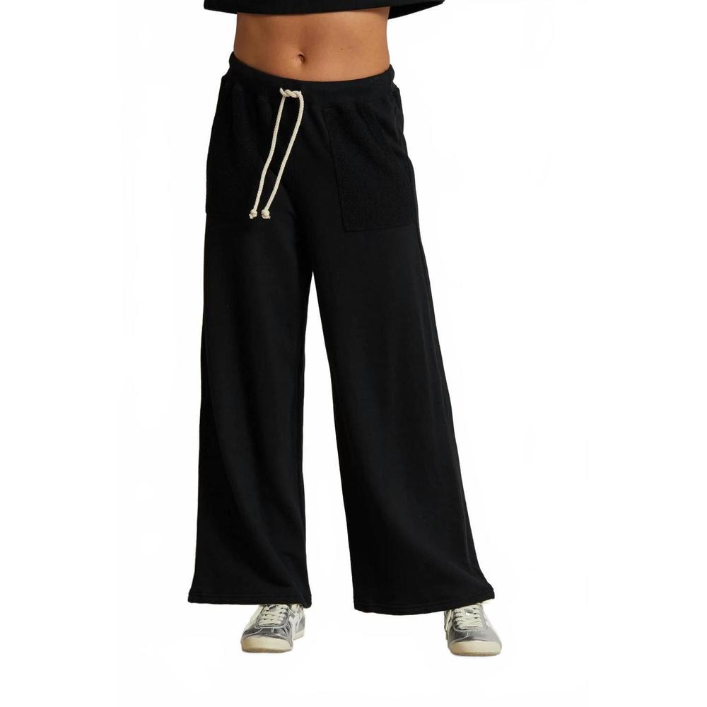 PERFECTWHITETEE french terry rosanna pocket pant in true black